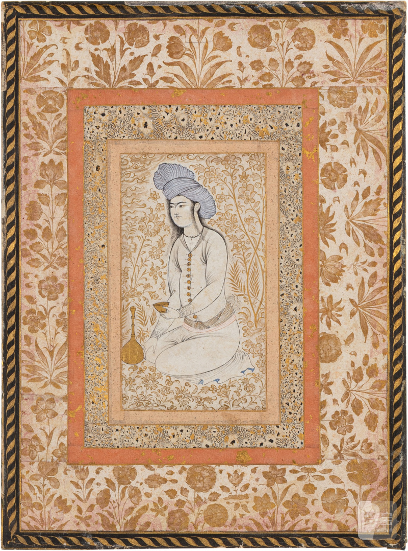 Portrait of a young man, Persia, 18th century - 图1